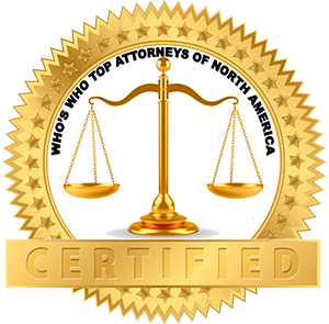 Who's Who Top Attorneys of North America badge